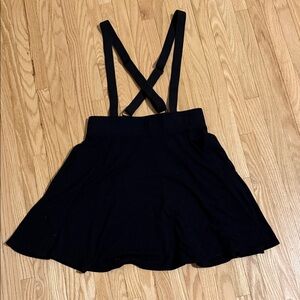 Black 90s Suspender Skirt